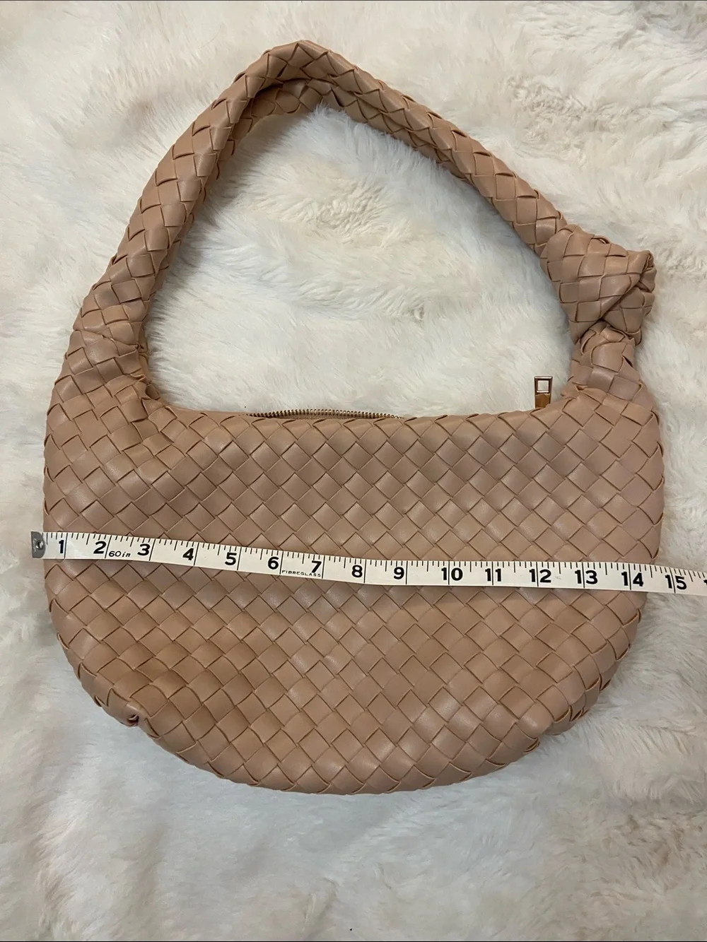 A New Day Woven Hobo Shoulder Bag in Tan
